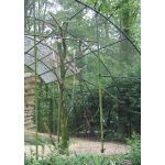 voliere van zwart gaas