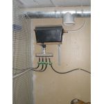 vlotterbak in gebruik